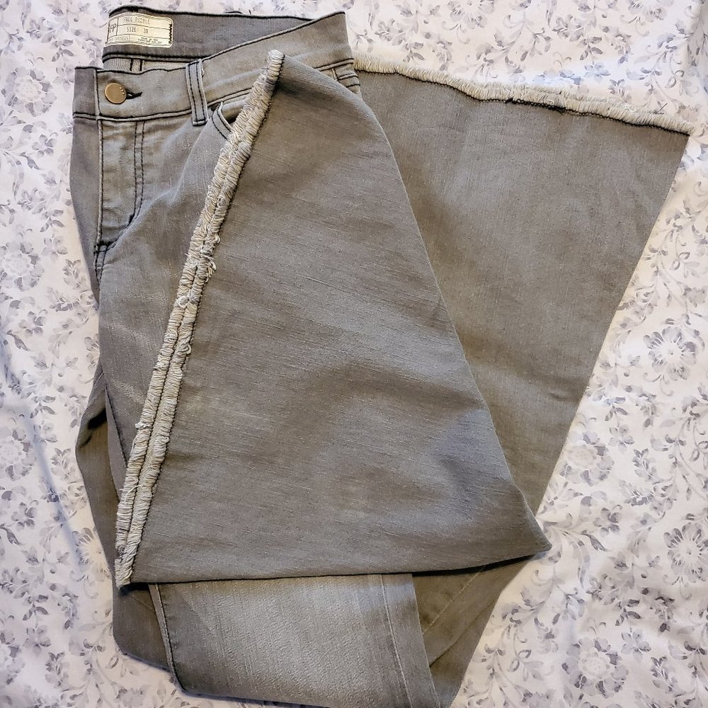 free people Just Float On FlareJeans Smoke Grey 30